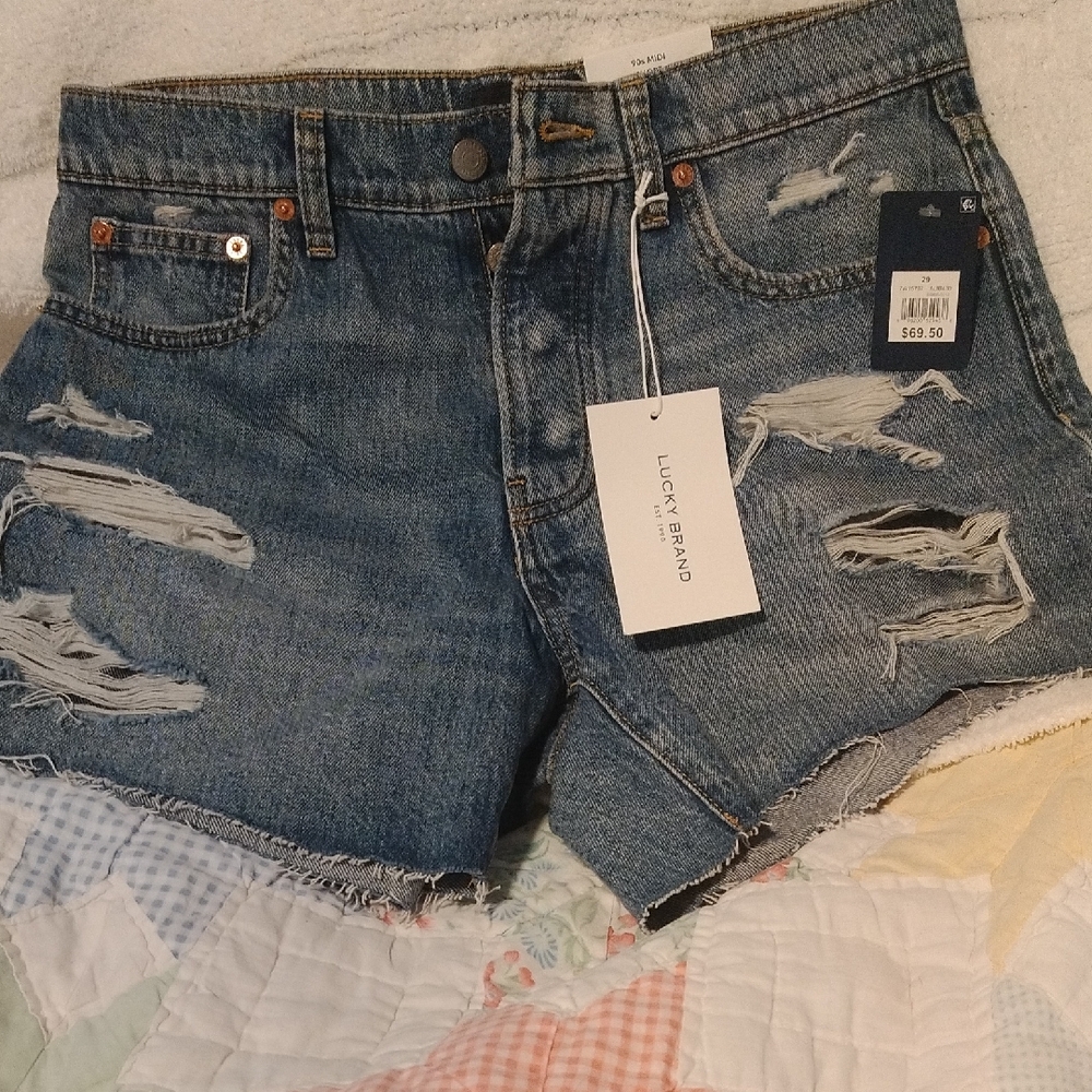 Lucky Brand Blue Denim Women's Shorts size 8